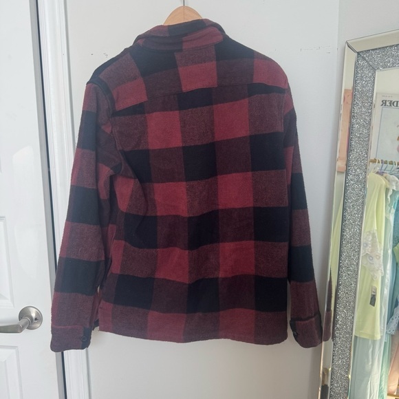Abercrombie Red and Black Buffalo Plaid Flannel Shirt M - Picture 6 of 6